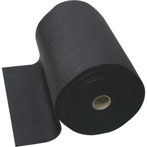 トラスコ中山 カーボーイ メガマット ロール巻 ブラック(ご注文単位1個)【直送品】