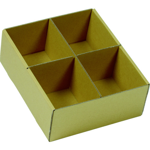 トラスコ中山 TRUSCO 大型パーツケース 段ボールバンラックケースM型引出し 内寸245×294×H110 仕切板2枚付(ご注文単位1個)【直送品】