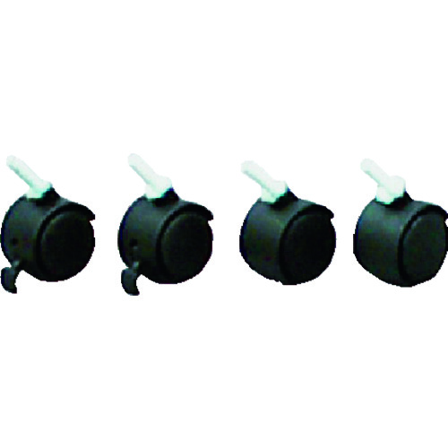 トラスコ中山 IRIS 540000 メタルラックミニ用キャスター 4個セット(ご注文単位1セット)【直送品】