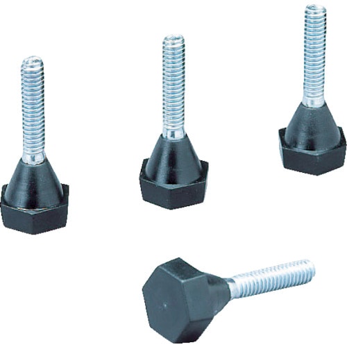 トラスコ中山 IRIS 540013 メタルラックミニ用アジャスター 4個セット(ご注文単位1袋)【直送品】