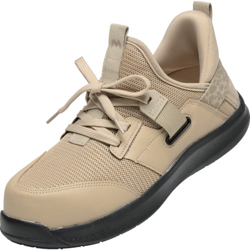 トラスコ中山 丸五 軽量安全スニーカー マンダムFLY-UP#510 ベージュ 25.0cm(ご注文単位1足)【直送品】