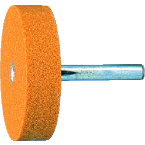 トラスコ中山 TRUSCO 軸付砥石WA 平型 Φ32X幅10X軸6 #60 5本入(ご注文単位1パック)【直送品】