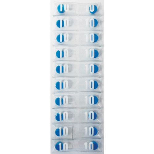 トラスコ中山 ミツヤ カラーマグネット丸型#10 青(ご注文単位20個)【直送品】