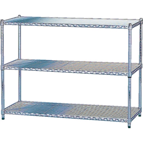 トラスコ中山 IRIS 539610 メタルラック(ポール径25) 1200×460×900(ご注文単位1台)【直送品】