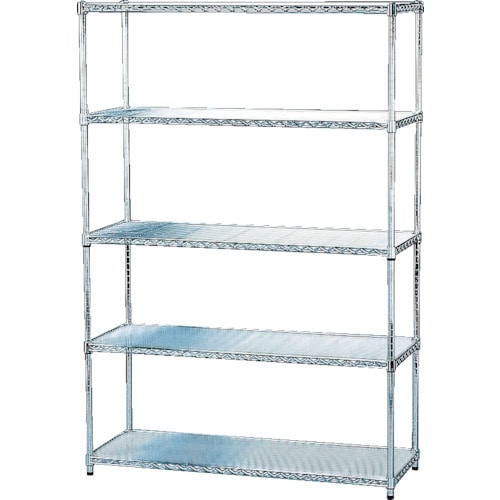 トラスコ中山 IRIS 539650 メタルラック(ポール径25) 1200×460×1785(ご注文単位1台)【直送品】