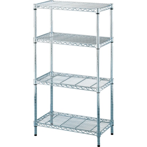 トラスコ中山 IRIS 540421 メタルラック(ポール径25) 660×360×1200(ご注文単位1台)【直送品】