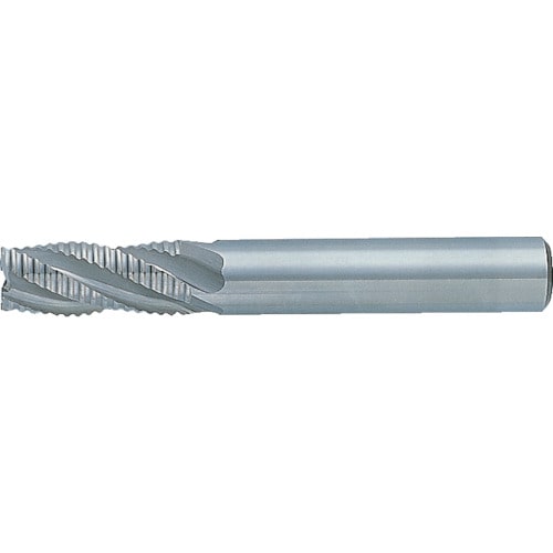 トラスコ中山 三菱K 4枚刃 ハイススクエアラフィングエンドミルミディアム刃長(M)15mm(ご注文単位1本)【直送品】