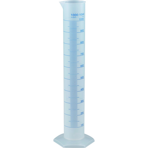 トラスコ中山 TRUSCO メスシリンダー 1000ml 青目盛付 PP製(ご注文単位1個)【直送品】