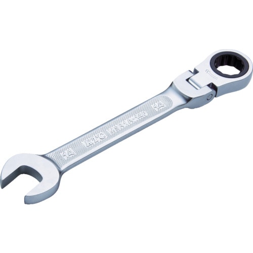トラスコ中山 KTC ラチェットコンビネーションレンチ(首振りタイプ) 19mm(ご注文単位1個)【直送品】