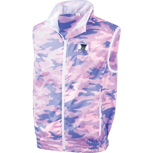 トラスコ中山 室谷 KAZEKURU 空調エアコン服ベスト ピンク LLー3Lサイズ(ご注文単位1着)【直送品】