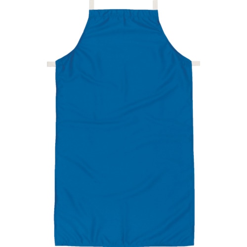 トラスコ中山 マックス マックディフェンス難燃胸前掛 ブルー(ご注文単位1枚)【直送品】