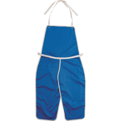 トラスコ中山 マックス マックディフェンス難燃胸前掛(チャップスタイプ) ブルー(ご注文単位1枚)【直送品】