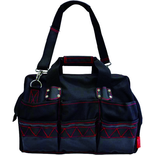 トラスコ中山 マーベル WAIST GEAR(ボストンツールバッグ)レッド(ご注文単位1個)【直送品】