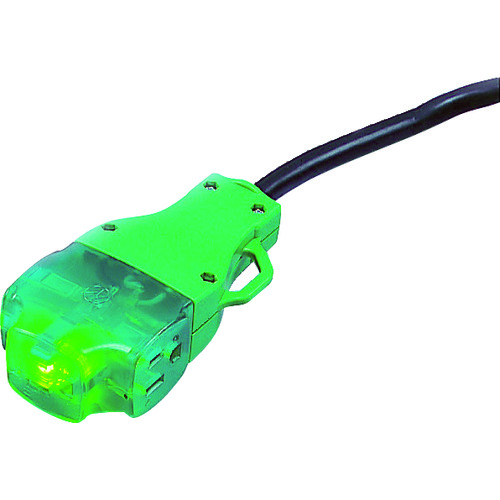 トラスコ中山 日動 三つ口コンセントボデコン ほたるコンセント(ご注文単位1個)【直送品】