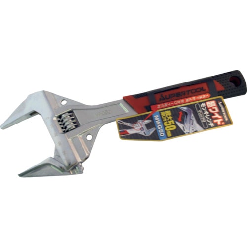 トラスコ中山 スーパー 超ワイドモンキレンチ グリップ付 最大開口:50mm(ご注文単位1個)【直送品】