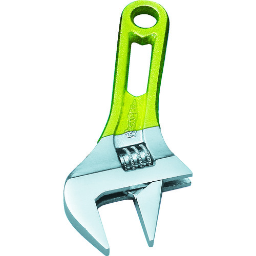 トラスコ中山 スーパー ワイドモンキレンチショートタイプ(イエロー)口開き:0~24(ご注文単位1個)【直送品】