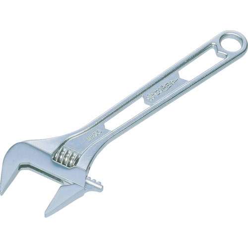 トラスコ中山 スーパー モンキーレンチ ワイドモンキレンチ 全長244mm(ご注文単位1個)【直送品】