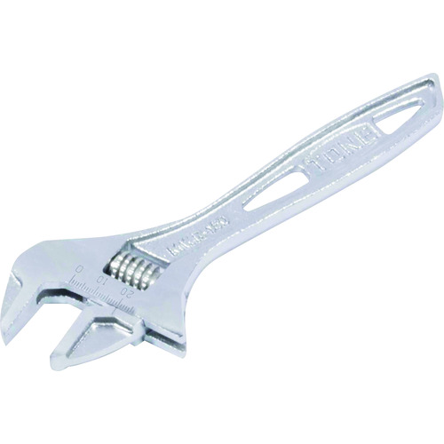 トラスコ中山 TONE ハイパーウォームモンキレンチ(目盛付) 全長150mm(ご注文単位1個)【直送品】