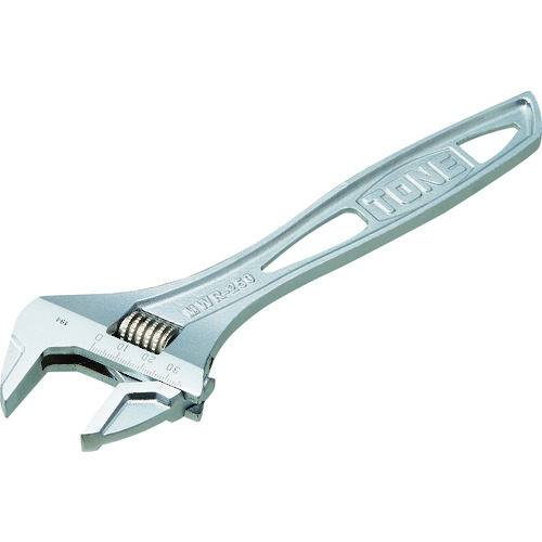 トラスコ中山 TONE ハイパーウォームモンキレンチ(目盛付) 全長200mm(ご注文単位1個)【直送品】