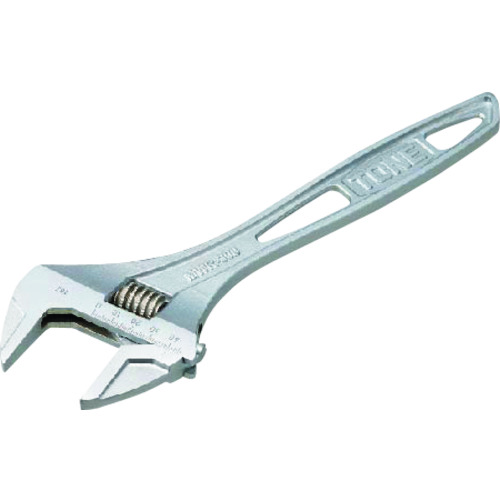 トラスコ中山 TONE ハイパーウォームモンキレンチ(目盛付) 全長250mm(ご注文単位1個)【直送品】