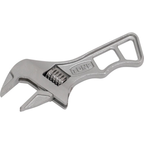トラスコ中山 TONE ショートハイパーウォーム モンキーレンチ シルバー 全長110mm(ご注文単位1個)【直送品】