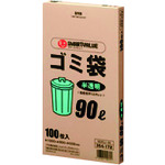 トラスコ中山 JTX 354409ゴミ袋HD 半透明90L 400枚N045J90P（ご注文単位1箱）【直送品】