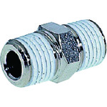 トラスコ中山 チヨダ ニップルメッキ付 R1/8・R1/8(ご注文単位1個)【直送品】