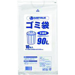 トラスコ中山 JTX 861304ゴミ袋LDD半透明 90L10枚 N209J-90（ご注文単位1パック）【直送品】