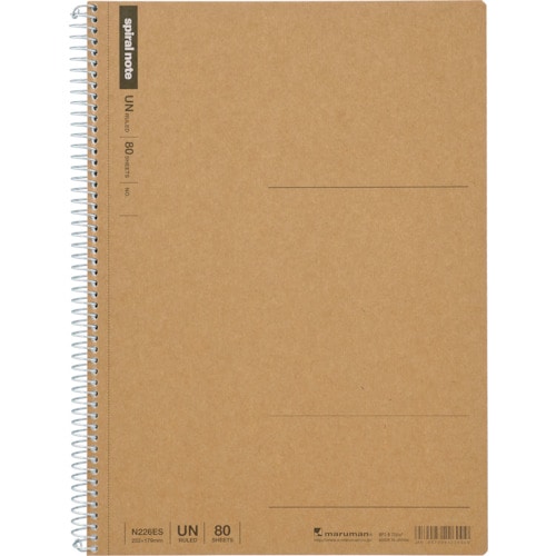 トラスコ中山 マルマン B5 スパイラルノート 無地80枚(ご注文単位1冊)【直送品】