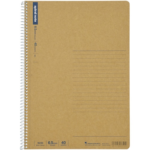 トラスコ中山 マルマン B5 スパイラルノート 横罫40枚(ご注文単位1冊)【直送品】