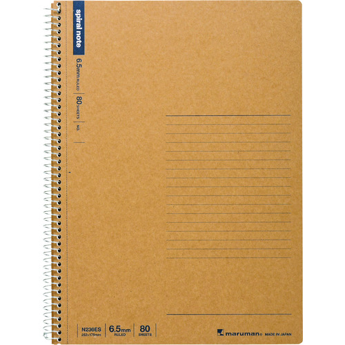 トラスコ中山 マルマン B5 スパイラルノートベーシック 横罫80枚(ご注文単位1冊)【直送品】