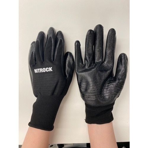 トラスコ中山 コーコス 背抜き手袋 ニトロックプレミアム N-3550 13ブラック M（ご注文単位1組）【直送品】