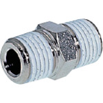 トラスコ中山 チヨダ ニップルメッキ付 R3/8・R3/8(ご注文単位1個)【直送品】