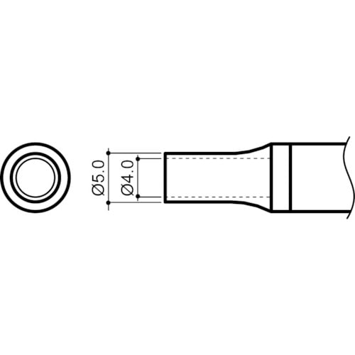 トラスコ中山 白光 ノズル 4mm(ご注文単位1個)【直送品】