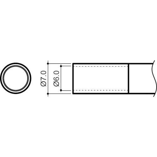 トラスコ中山 白光 ノズル 6mm(ご注文単位1個)【直送品】