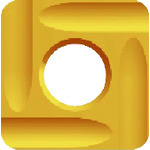 トラスコ中山 富士元 フェイス加工用Nタイプ精密級チップ 超硬M種 TiN NK3030(ご注文単位12個)【直送品】