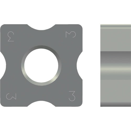 トラスコ中山 富士元 R面取り用チップ サーメット 2R NK2001(ご注文単位12個)【直送品】