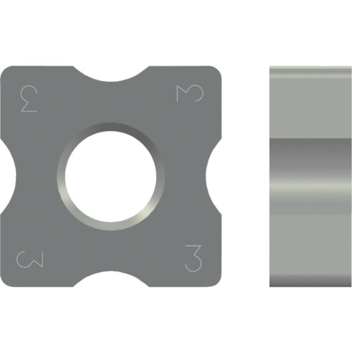 トラスコ中山 富士元 R面取り用チップ サーメット 3R NK2001(ご注文単位12個)【直送品】