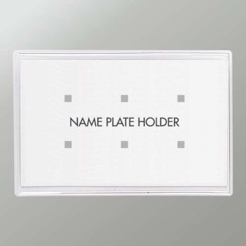 トラスコ中山 OP ソフト名札 名刺サイズ 両用クリップ 1枚（ご注文単位10枚）【直送品】