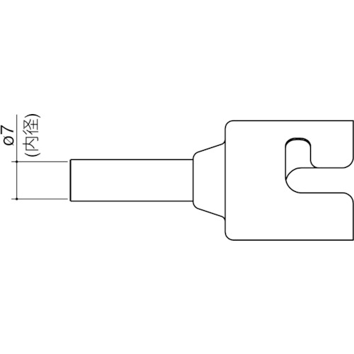 トラスコ中山 白光 ノズル シングル 7mm(ご注文単位1本)【直送品】