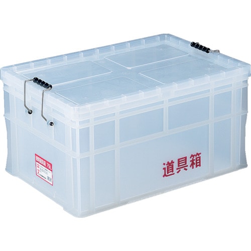 トラスコ中山 リス 透明道具箱 75L(ご注文単位1台)【直送品】