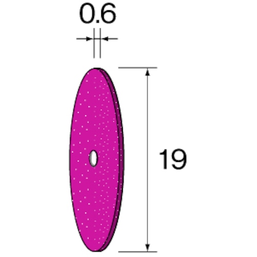 トラスコ中山 ミニモ ファイバーストーンホイール #1000 φ19X0.6 (2個入)(ご注文単位1パック)【直送品】