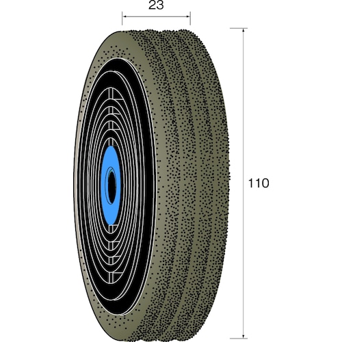 トラスコ中山 ミニモ リングバフホイール クッションサンダー #180 φ110(ご注文単位1個)【直送品】