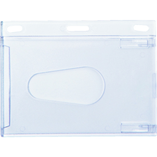 トラスコ中山 OP 名札用ケース ハードタイプ ヨコID 10枚(ご注文単位1袋)【直送品】