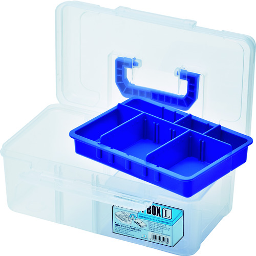 トラスコ中山 メイホー ノベルティボックス L ブルー(ご注文単位1個)【直送品】