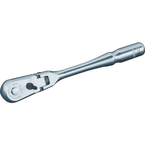 トラスコ中山 ネプロス 9.5sq.フレックスラチェットハンドル 歯数90枚 差込角9.5mm 全長150mm(ご注文単位1個)【直送品】