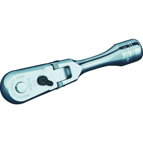 トラスコ中山 ネプロス 9.5sq.ショートフレックスラチェットハンドル(ご注文単位1個)【直送品】