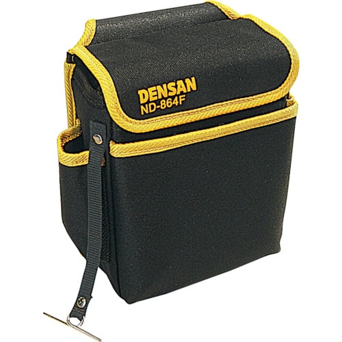 トラスコ中山 デンサン 電工キャンバスハイポーチ(フタ付)(ご注文単位1個)【直送品】