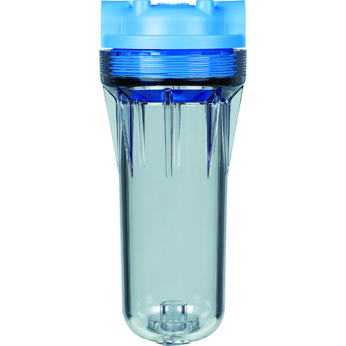 トラスコ中山 日本フイルター フィルターハウジング 「NFH-A-10-E」 透明 250mm1本用 Oリング：EPDM（ご注文単位1台）【直送品】