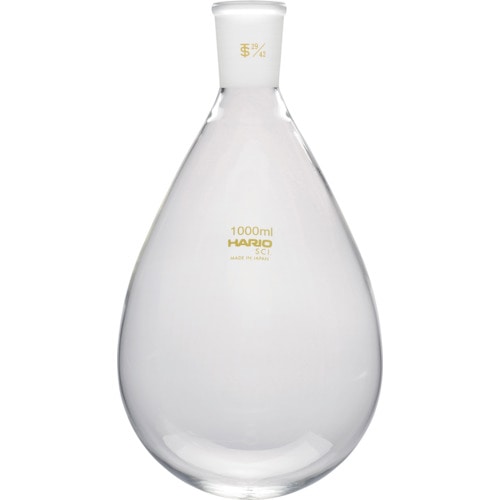 トラスコ中山 HARIO 共通摺合せなすフラスコ 1,000ml TS29/42(ご注文単位1個)【直送品】